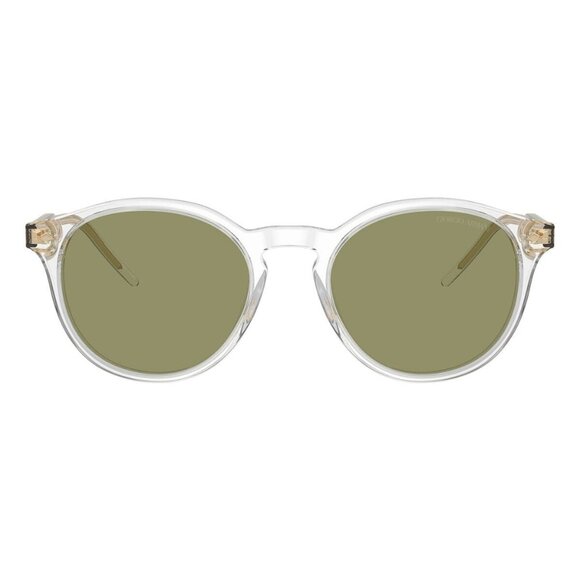 New GIORGIO ARMANI Transparent Round AR8211 6075/14 Sunglasses Women - Picture 2 of 6